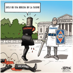 NORM COLEMAN COMO EL CABALLERO NEGRO /  by R.J. Matson