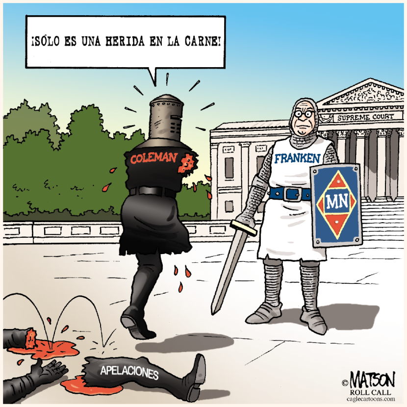 Norm Coleman como El Caballero Negro / COLOR