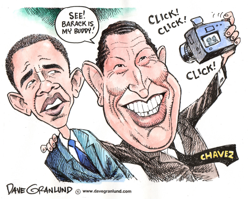 Obama and Chavez
