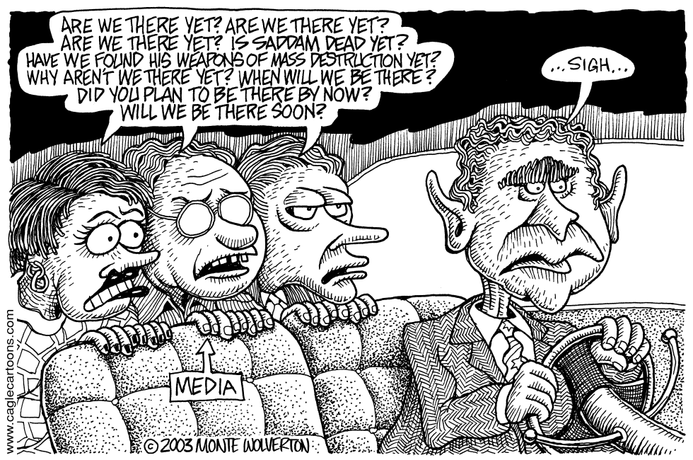 Media on Bush's Nerves