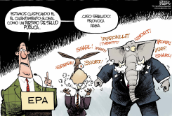 CALENTAMIENTO GLOBAL ASUNTO DE SALUD /  by Nate Beeler