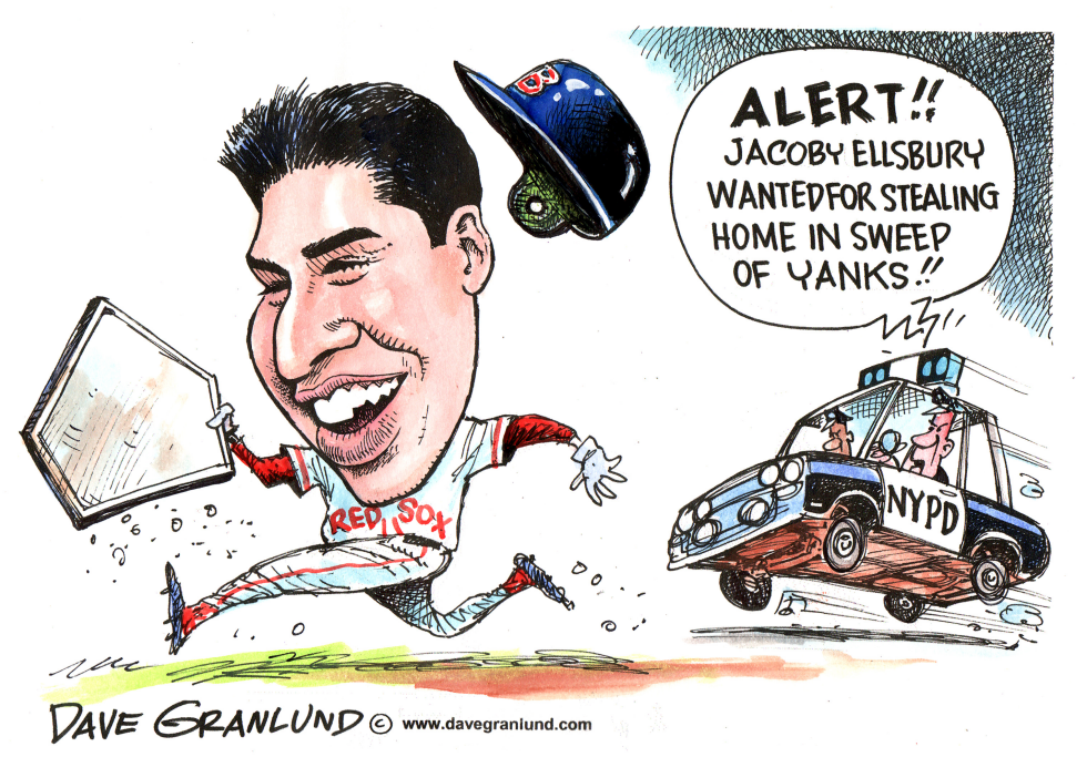  RED SOX SWEEP YANKS by Dave Granlund