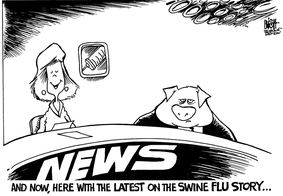 SWINE FLU NEWS, b/w