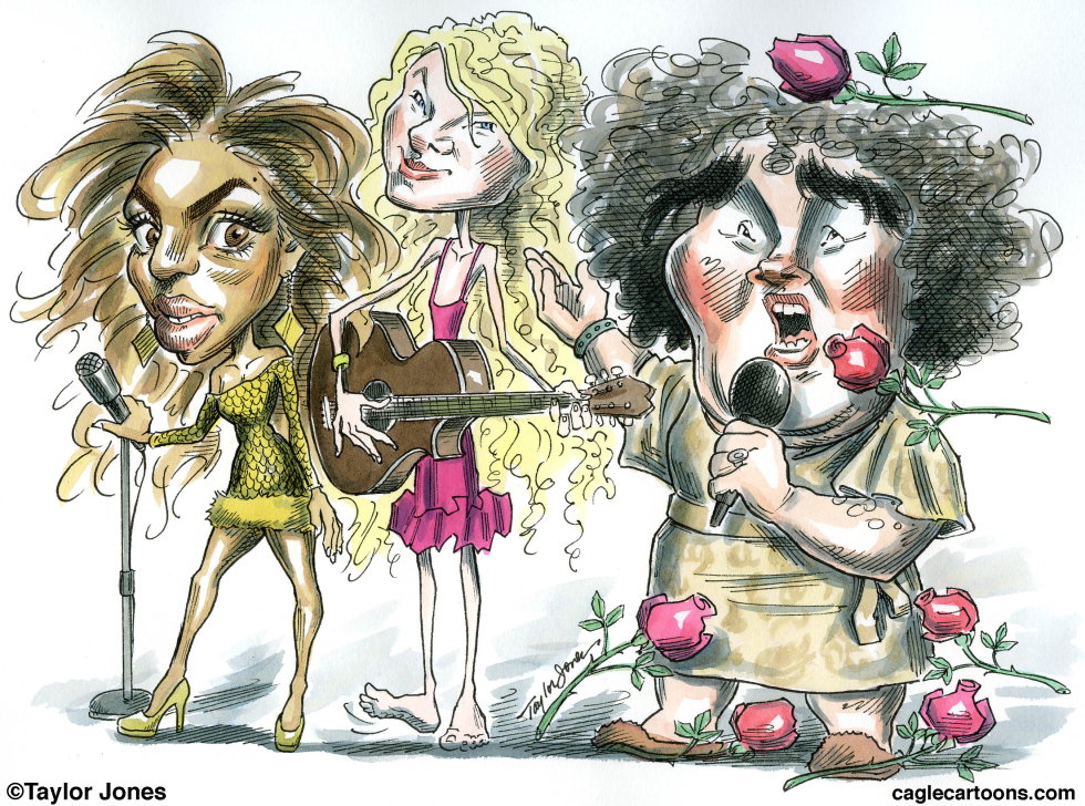 Susan Boyle with Beyonce and Taylor Swift - COLOR