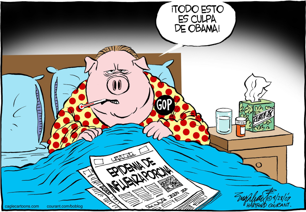  INFLUENZA PORCINA  by Bob Englehart