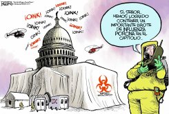 INFLUENZA PORCINA EN WASHINGTON /  by Nate Beeler