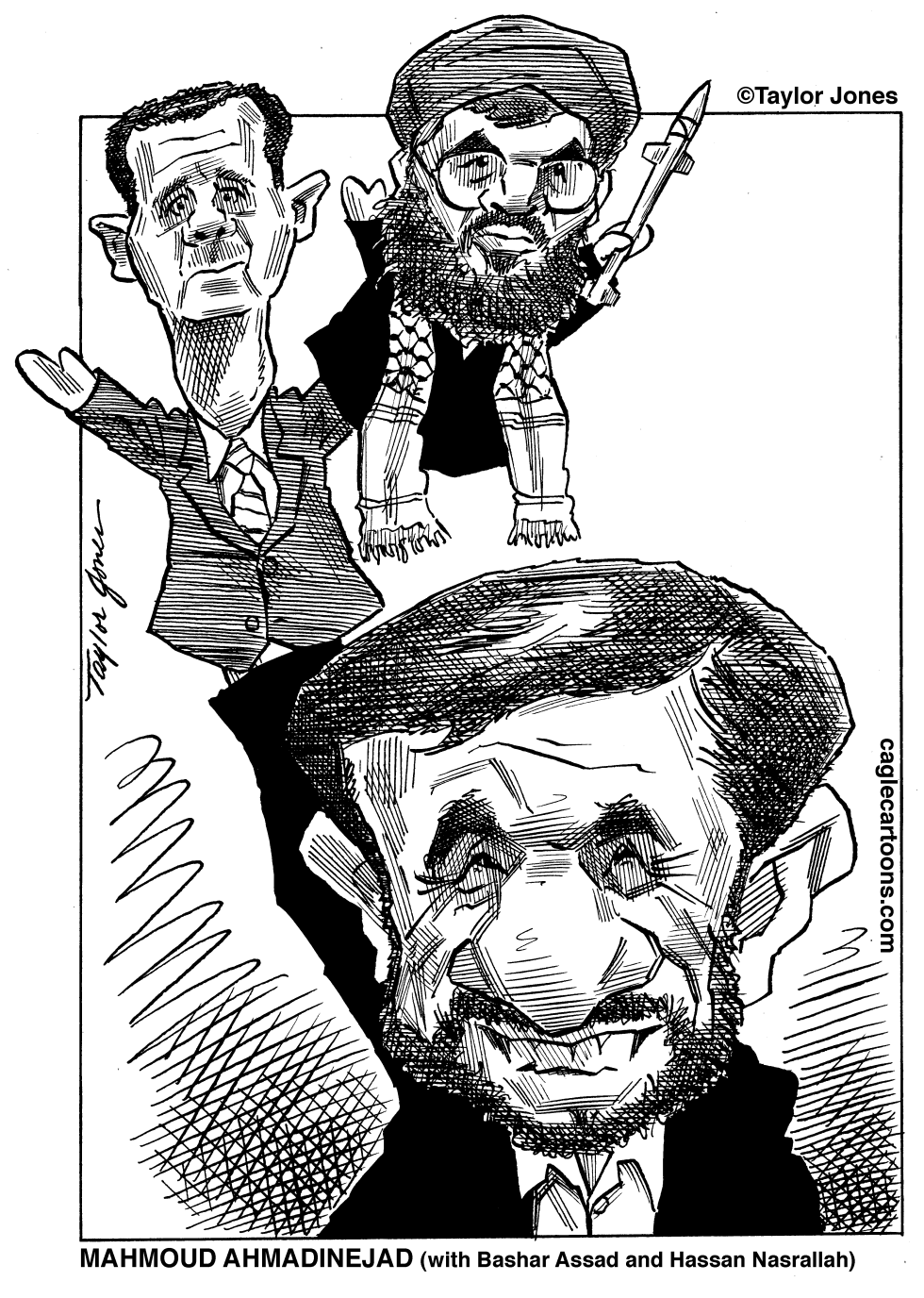  MAHMOUD AHMADINEJAD AND PALS by Taylor Jones