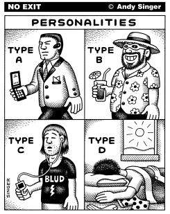 PERSONALITY TYPES by Andy Singer