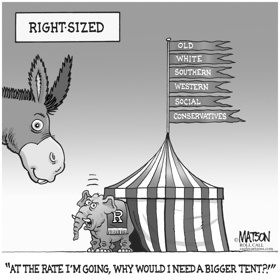  RIGHT-SIZED GOP TENT by RJ Matson