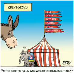 RIGHT-SIZED GOP TENT by R.J. Matson