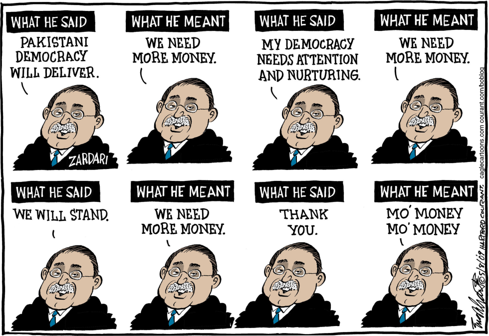  PAKISTAN PRESIDENT ZARDARI by Bob Englehart