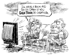 ELIZABETH EDWARDS AND OPRAH by Daryl Cagle