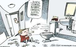 MANNY RAMIREZ SUSPENSION  by Mike Keefe
