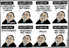 EL PRESIDENTE ZARDARI DE PAKISTAN / by Bob Englehart