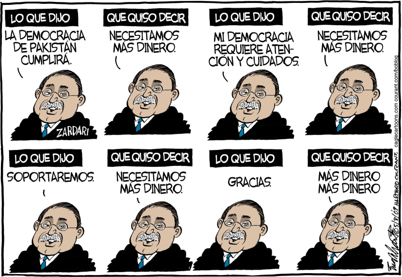 El Presidente Zardari de Pakistan / COLOR