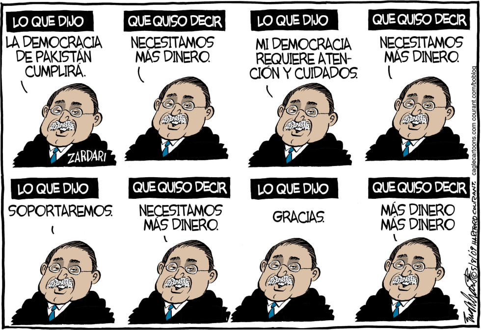El Presidente Zardari de Pakistan / COLOR
