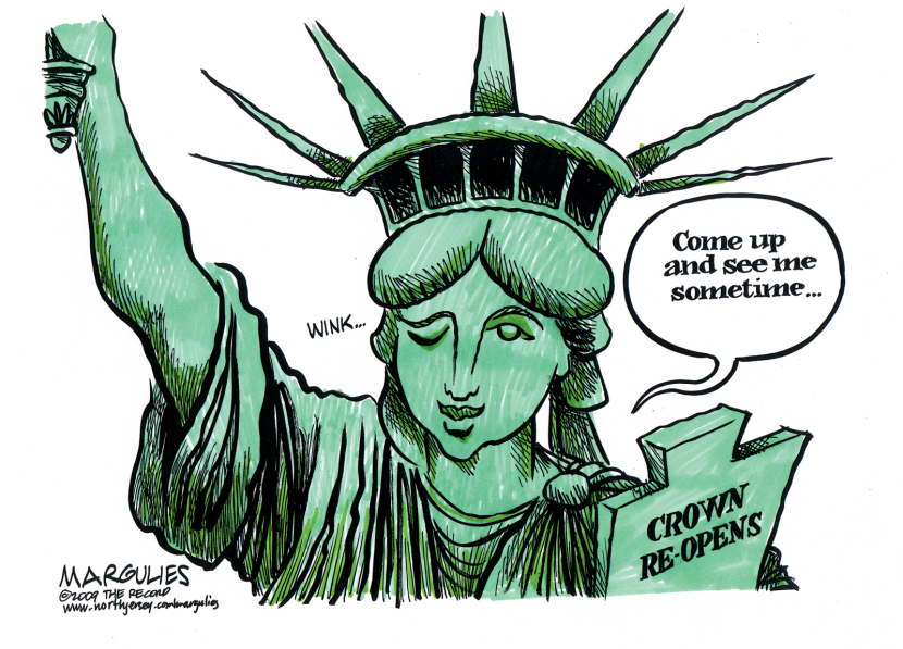 Libertys crown re-opens color