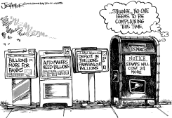 POSTAGE INCREASE by Joe Heller