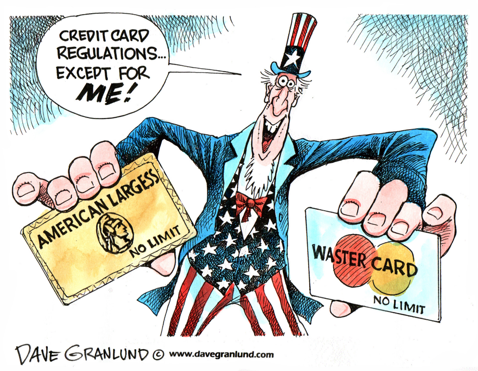  CREDIT CARD REGULATIONS by Dave Granlund