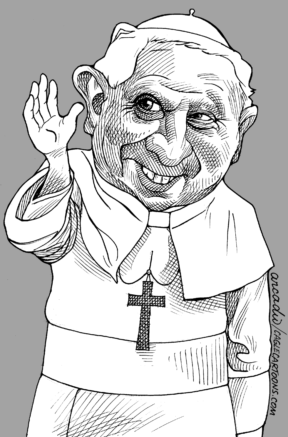  BENEDICTO XVI by Arcadio Esquivel