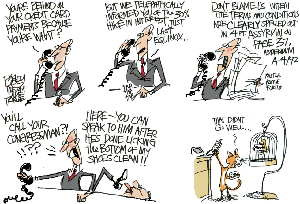  CREDIT CARD BANKERS  by Pat Bagley