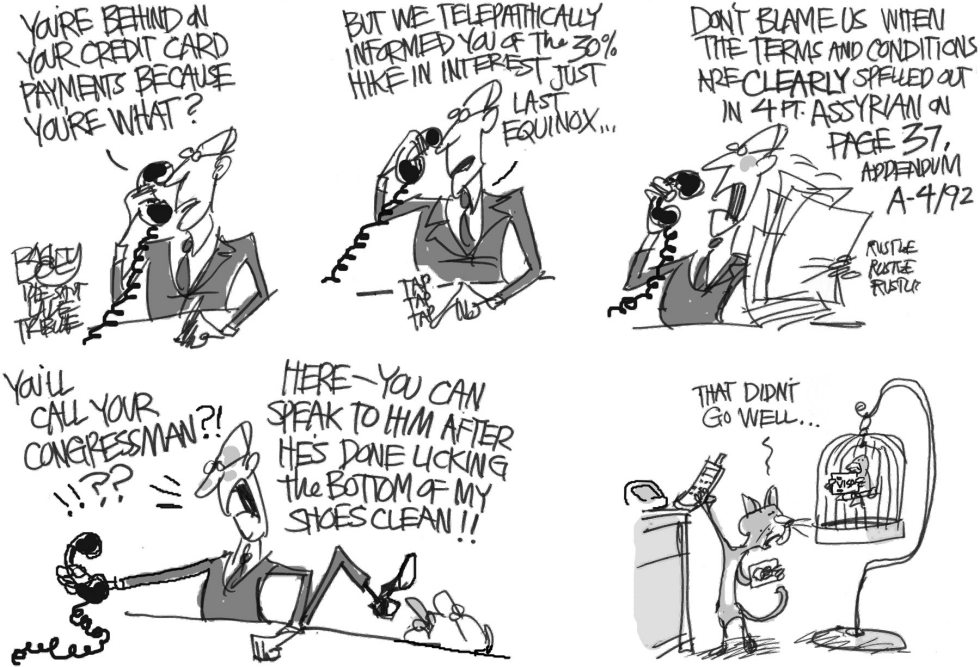  CREDIT CARD BANKERS by Pat Bagley