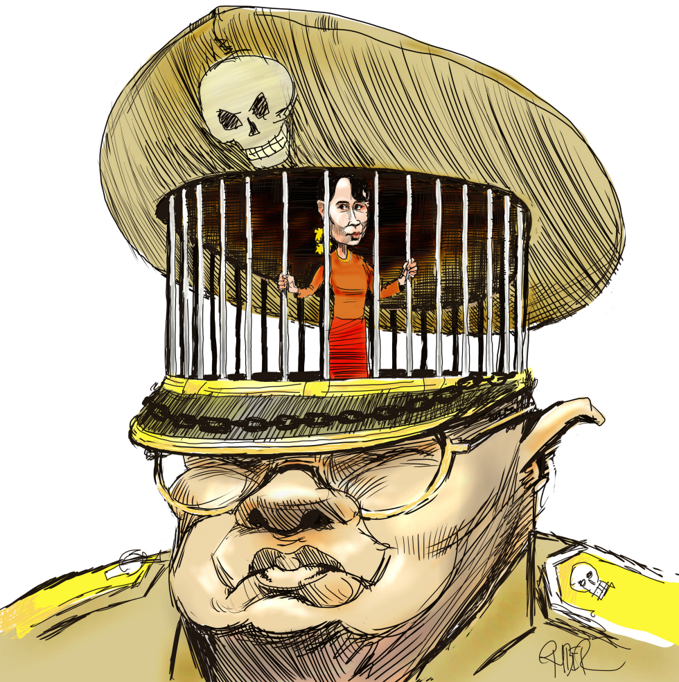  STATE OF HEAD IN MYANMAR by Riber Hansson