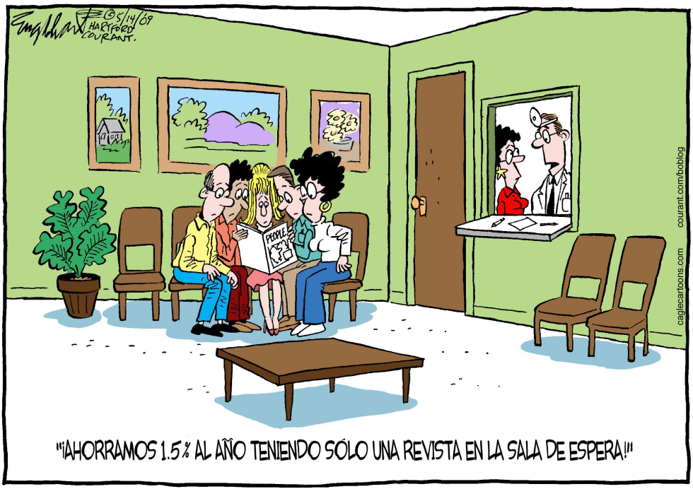  AHORROS EN EL CUIDADO DE LA SALUD  by Bob Englehart