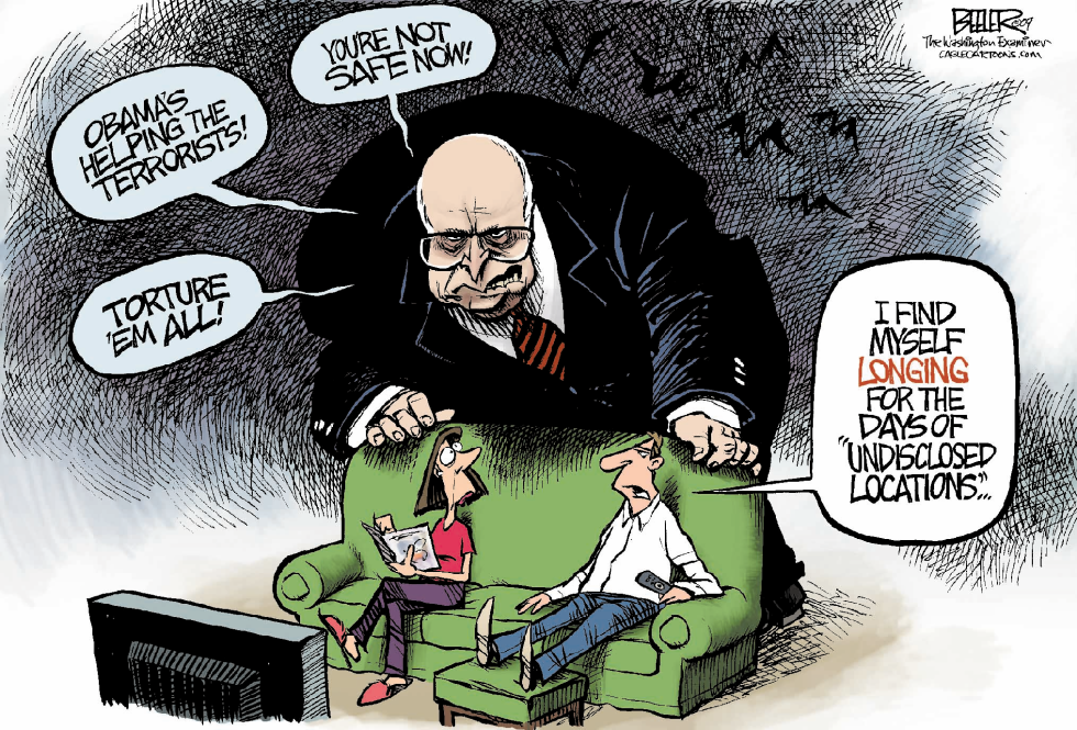 Dick Cheney Hangs Around COLOR
