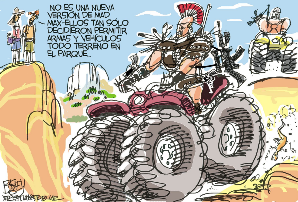  ARMAS EN LOS PARQUES  by Pat Bagley