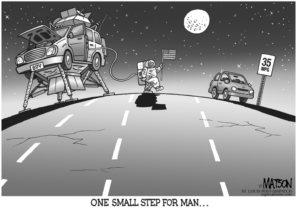  ONE SMALL STEP FOR MAN by RJ Matson