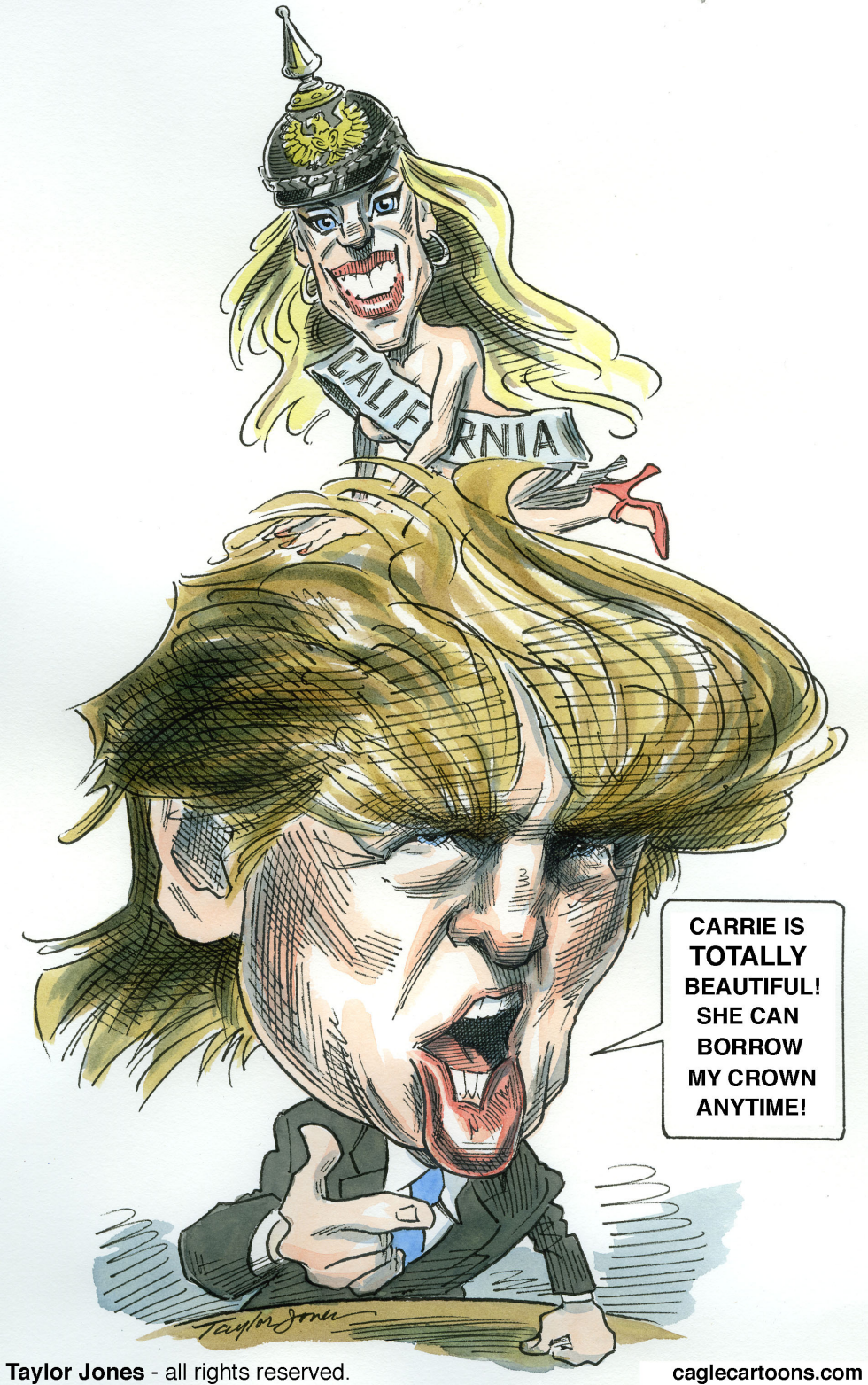  DONALD TRUMP AND MISS CALIFORNIA  by Taylor Jones