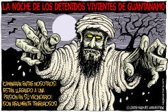 LA NOCHE DE LOS DETENIDOS VIVIENTES DE GUANTANAMO /  by Monte Wolverton