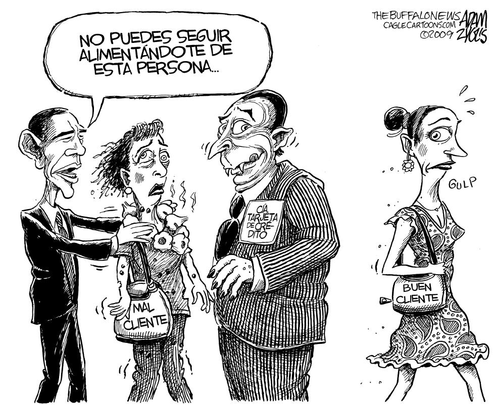  LA PROXIMA VICTIMA DE LAS TARJETAS DE CREDITO by Adam Zyglis