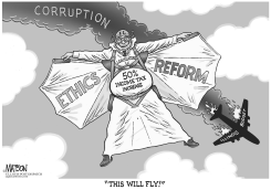 LOCAL IL- LEGISLATURE LINKS TAX HIKE TO ETHICS REFORM by R.J. Matson
