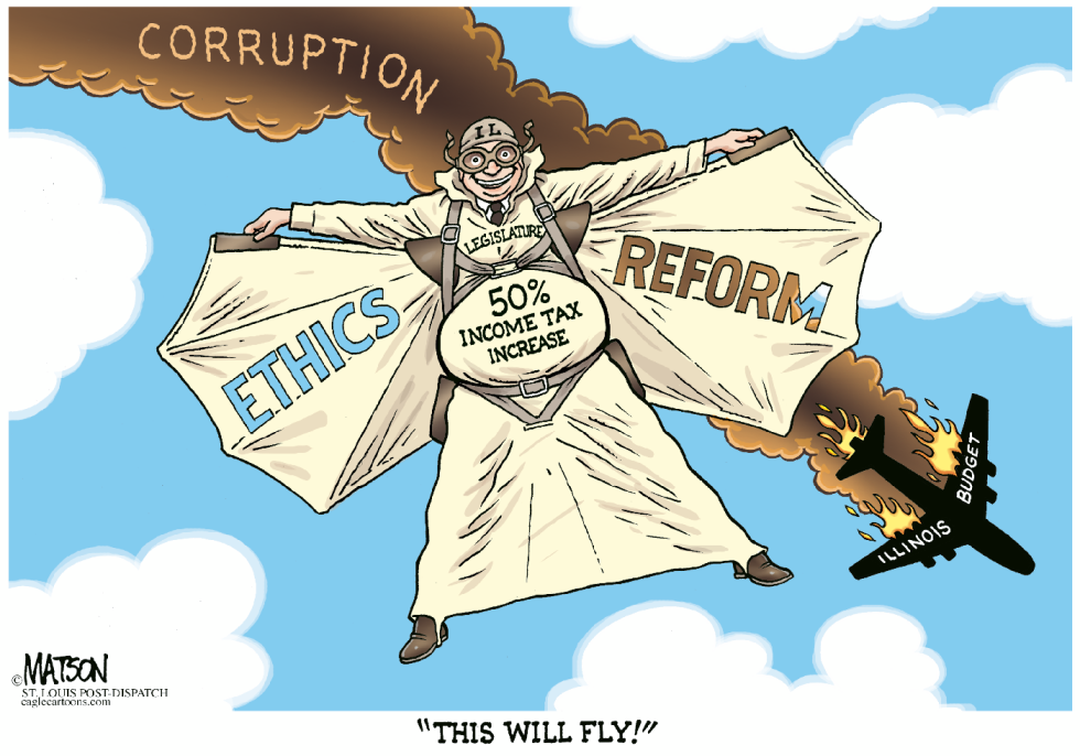 Local IL- Legislature Links Tax Hike To Ethics Reform COLOR