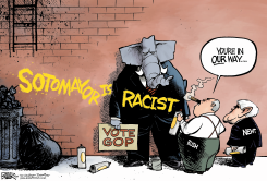GOP TAKES ON SOTOMAYOR  by Nate Beeler