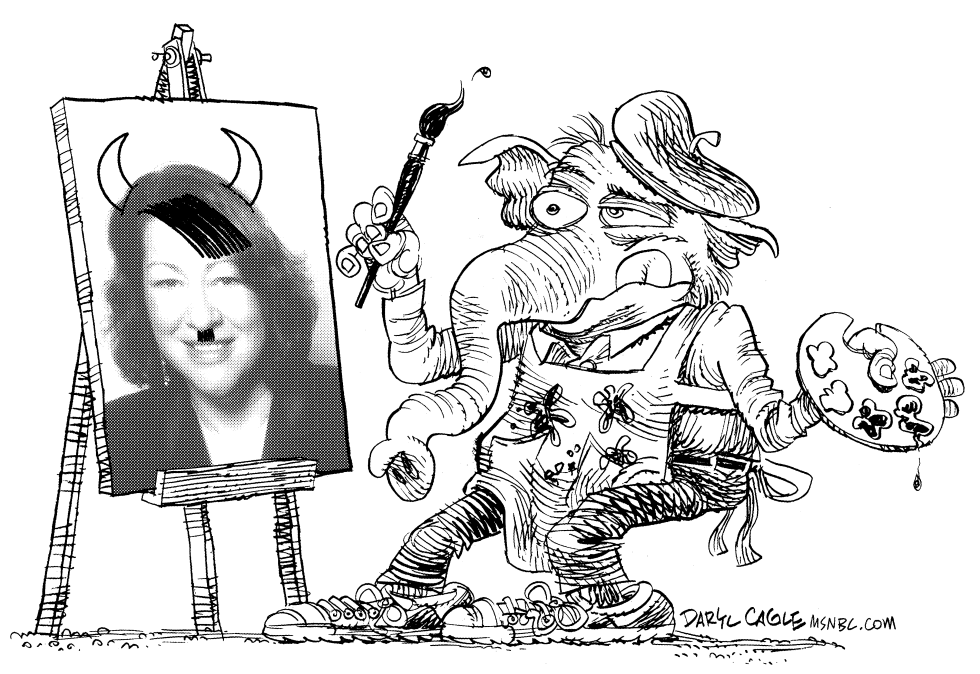 GOP Paints Sotomayor Picture Lineart