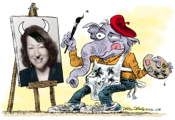 GOP PAINTS SOTOMAYOR PICTURE by Daryl Cagle