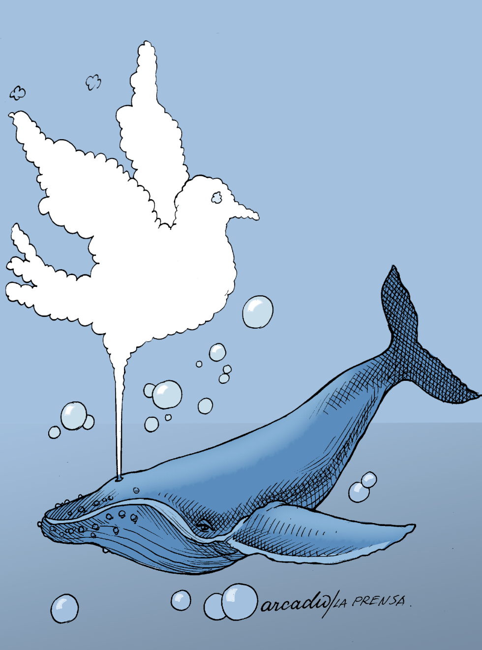  LA BALLENA EN PAZCOL by Arcadio Esquivel