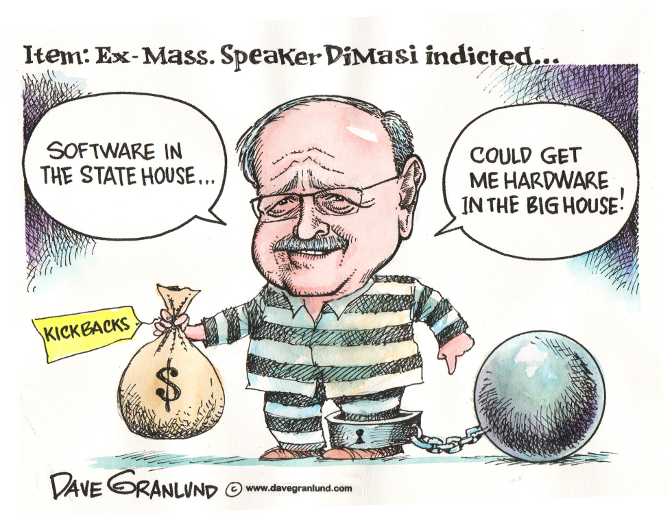  EX MA HOUSE SPEAKER INDICTED by Dave Granlund