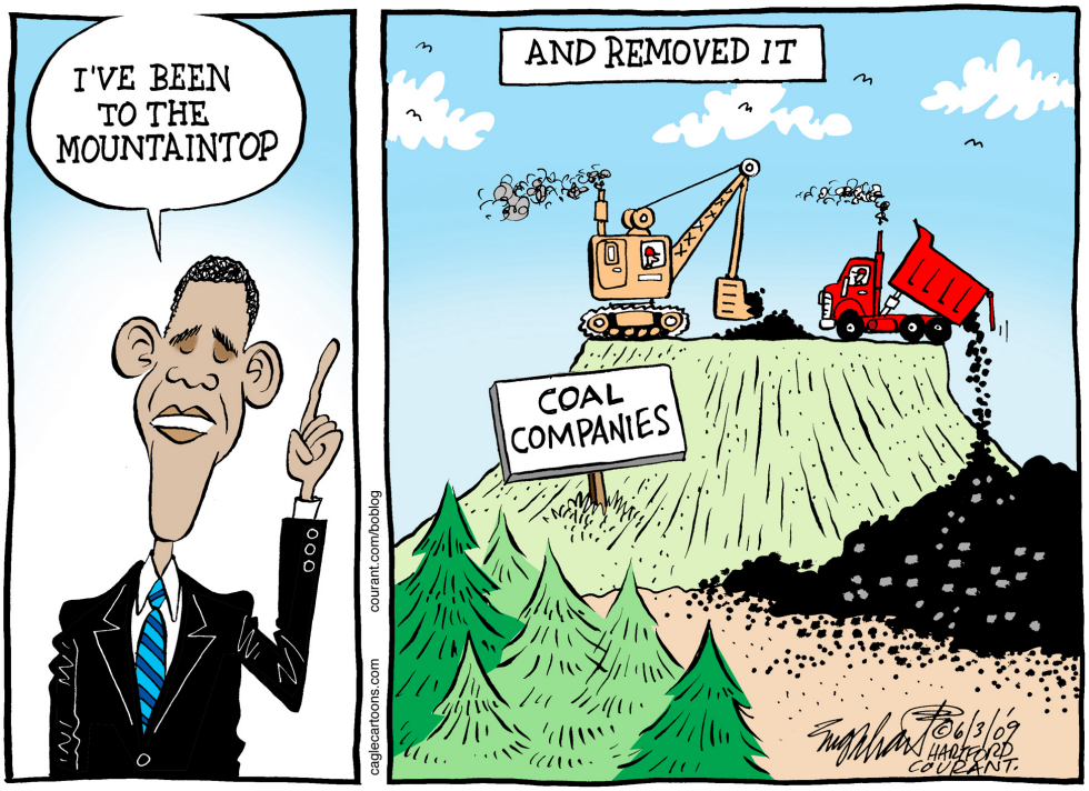  MOUNTAINTOP REMOVAL by Bob Englehart