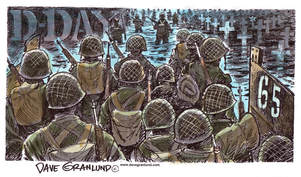  D-DAY 65TH ANNIVERSARY by Dave Granlund