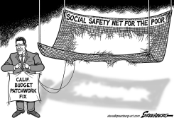 CALIFORNIA SAFETY NET BW by Steve Greenberg