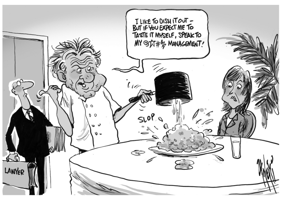 Gordon Ramsay Tirade bw