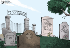 CANADA CEMETERY by Cam Cardow