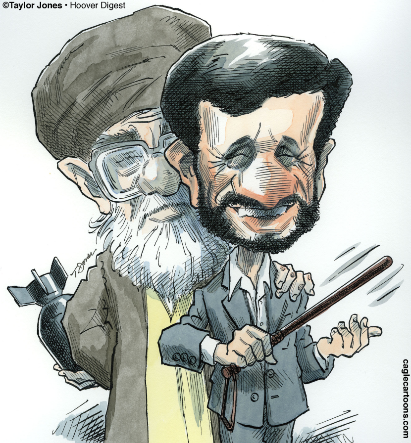 Ahmadinejad and boss - COLOR