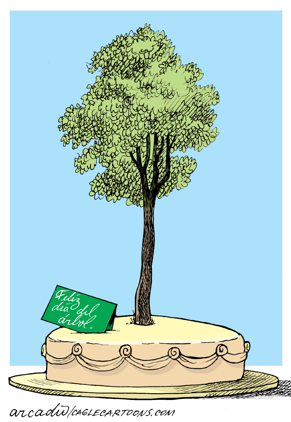 Feliz día del árbol col