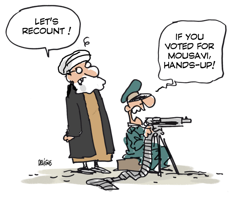 Election Recount in Iran  -color