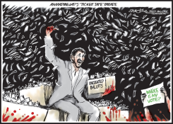 AHMADINEJAD VICTORY PARADE by J.D. Crowe